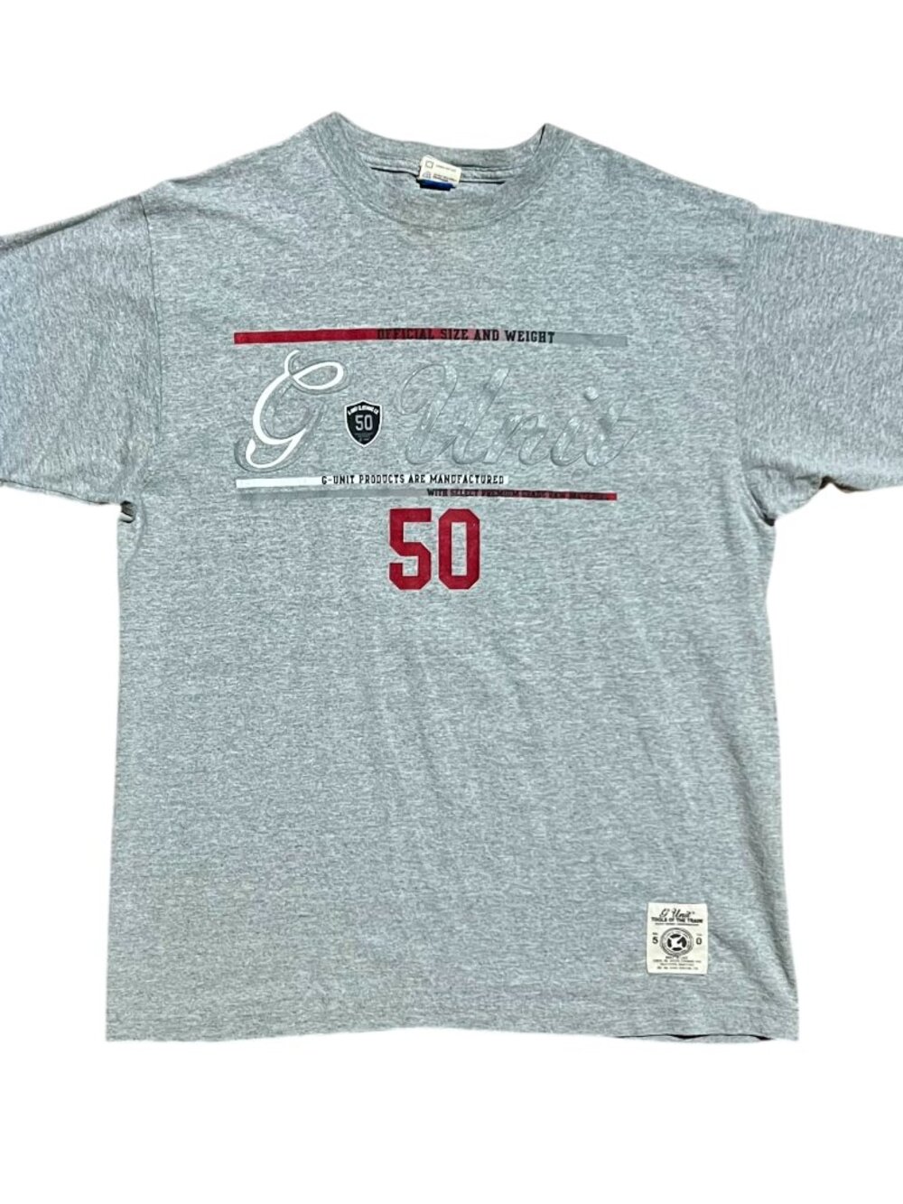 G-Unit 50 Cent Vintage Y2K Rap Tools of the Trade Gray T-Shirt, Men's XL